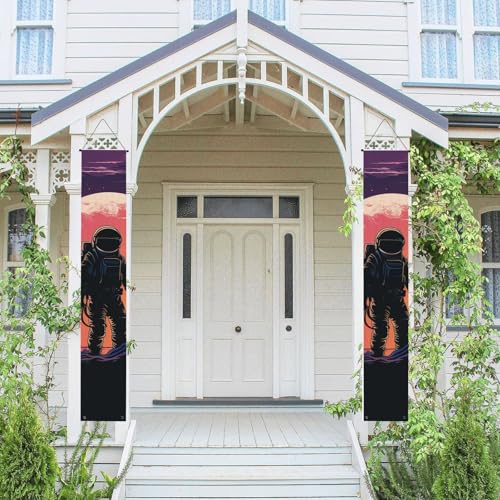 2 Stück Frühling Sommer Willkommen Veranda Banner Hängende Flagge Veranda Schild für Haustür Wand Veranda Banner Cool Astronaut Willkommen Tür Hängende Banner Wand Hintergrund Urlaub Dekoration 2 Stück Frühling Sommer Willkommen Veranda Banner Hängende Flagge Veranda Schild für Haustür Wand Veranda Banner Cool Astronaut Willkommen Tür Hängende Banner Wand Hintergrund Urlaub Dekoration von PPTHSNVB