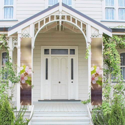 2 Stück Frühling Sommer Willkommen Veranda Banner Hängende Flagge Veranda Schild für Haustür Wand Veranda Banner Frühling und Blume Willkommen Tür Hängende Banner Wand Hintergrund Urlaub Dekoration 2 Stück Frühling Sommer Willkommen Veranda Banner Hängende Flagge Veranda Schild für Haustür Wand Veranda Banner Frühling und Blume Willkommen Tür Hängende Banner Wand Hintergrund Urlaub Dekoration von PPTHSNVB