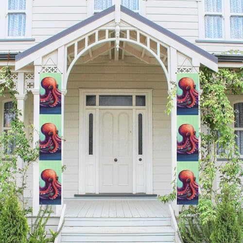 2 Stück Frühling Sommer Willkommen Veranda Banner Hängende Flagge Veranda Schild für Haustür Wand Veranda Banner Niedlicher Oktopus Willkommen Tür Hängende Banner Wand Hintergrund Urlaub Dekoration 2 Stück Frühling Sommer Willkommen Veranda Banner Hängende Flagge Veranda Schild für Haustür Wand Veranda Banner Niedlicher Oktopus Willkommen Tür Hängende Banner Wand Hintergrund Urlaub Dekoration von PPTHSNVB