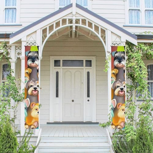 2 Stück Frühling Sommer Willkommen Veranda Banner Hängende Flagge Veranda Schild für Haustür Wand Veranda Banner Öl Niedliche Schnauzer Hunde Willkommen Tür Hängende Banner Wand Hintergrund Urlaub 2 Stück Frühling Sommer Willkommen Veranda Banner Hängende Flagge Veranda Schild für Haustür Wand Veranda Banner Öl Niedliche Schnauzer Hunde Willkommen Tür Hängende Banner Wand Hintergrund Urlaub von PPTHSNVB