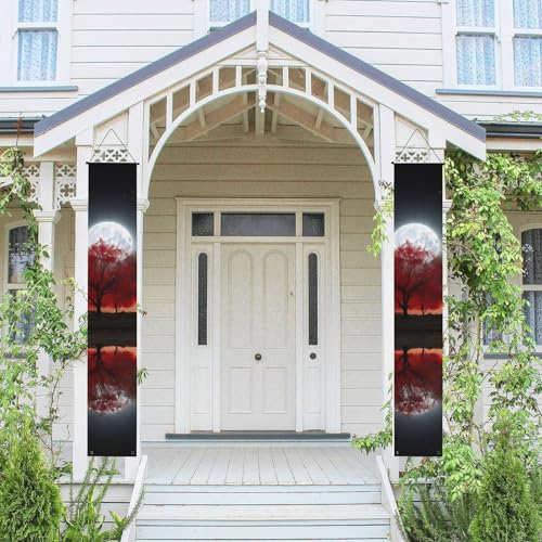 2 Stück Frühling Sommer Willkommen Veranda Banner Hängende Flagge Veranda Schild für Haustür Wand Veranda Banner Roter Baum See Mond Willkommen Tür Hängende Banner Wand Hintergrund Urlaub Dekoration 2 Stück Frühling Sommer Willkommen Veranda Banner Hängende Flagge Veranda Schild für Haustür Wand Veranda Banner Roter Baum See Mond Willkommen Tür Hängende Banner Wand Hintergrund Urlaub Dekoration von PPTHSNVB