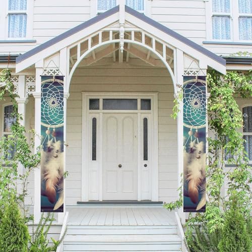2 Stück Frühling Sommer Willkommen Veranda Banner Hängende Flagge Veranda Schild für Haustür Wand Veranda Banner Weiß Traumfänger Feder Willkommen Tür Hängende Banner Wand Hintergrund Urlaub 2 Stück Frühling Sommer Willkommen Veranda Banner Hängende Flagge Veranda Schild für Haustür Wand Veranda Banner Weiß Traumfänger Feder Willkommen Tür Hängende Banner Wand Hintergrund Urlaub von PPTHSNVB