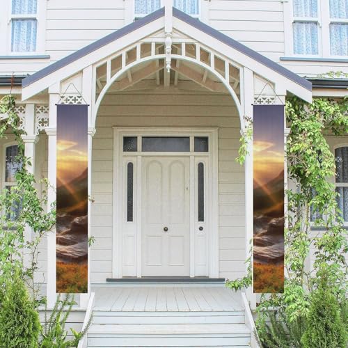 2 Stück Frühling Sommer Willkommen Veranda Banner hängende Flagge Veranda Schild für Haustür Wand Veranda Banner Berg Sonnenaufgang Landschaft Willkommen Tür hängende Banner Wand Hintergrund Urlaub 2 Stück Frühling Sommer Willkommen Veranda Banner hängende Flagge Veranda Schild für Haustür Wand Veranda Banner Berg Sonnenaufgang Landschaft Willkommen Tür hängende Banner Wand Hintergrund Urlaub von PPTHSNVB