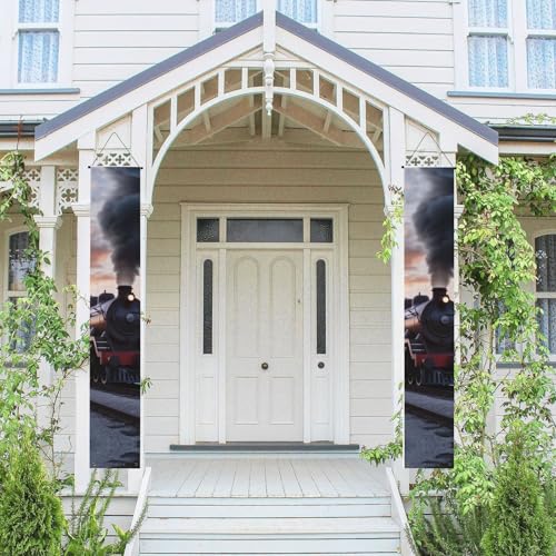 2 Stück Frühling Sommer Willkommen Veranda Banner hängende Flagge Veranda Schild für Haustür Wand Veranda Banner Dampfzug Abfahrt Sonnenuntergang Willkommen Tür hängende Banner Wand Hintergrund Urlaub 2 Stück Frühling Sommer Willkommen Veranda Banner hängende Flagge Veranda Schild für Haustür Wand Veranda Banner Dampfzug Abfahrt Sonnenuntergang Willkommen Tür hängende Banner Wand Hintergrund Urlaub von PPTHSNVB