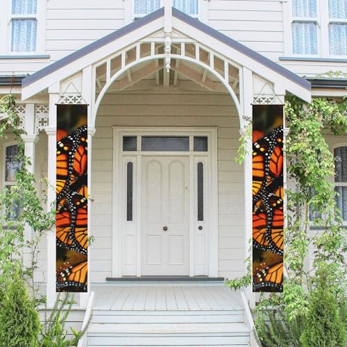 2 Stück Frühling Sommer Willkommen Veranda Banner hängende Flagge Veranda Schild für Haustür Wand Veranda Banner Monarch Schmetterlinge Willkommen Tür hängende Banner Wand Hintergrund Urlaub 2 Stück Frühling Sommer Willkommen Veranda Banner hängende Flagge Veranda Schild für Haustür Wand Veranda Banner Monarch Schmetterlinge Willkommen Tür hängende Banner Wand Hintergrund Urlaub von PPTHSNVB