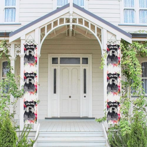2 Stück Frühling Sommer Willkommen Veranda Banner hängende Flagge Veranda Schild für Haustür Wand Veranda Banner Schnauzer Willkommen Tür hängende Banner Wand Hintergrund Urlaub Dekoration 2 Stück Frühling Sommer Willkommen Veranda Banner hängende Flagge Veranda Schild für Haustür Wand Veranda Banner Schnauzer Willkommen Tür hängende Banner Wand Hintergrund Urlaub Dekoration von PPTHSNVB