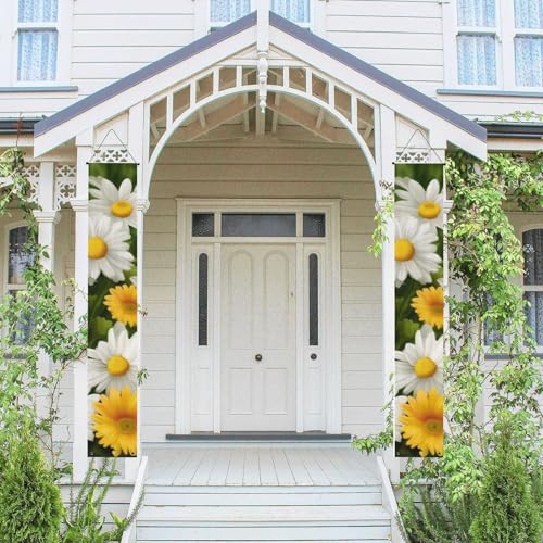 2 Stück Frühling Sommer Willkommen Veranda Banner hängende Flagge Veranda Schild für Haustür Wand Veranda Banner Sommer Blumen Gänseblümchen Blume Willkommen Tür hängende Banner Wand Hintergrund 2 Stück Frühling Sommer Willkommen Veranda Banner hängende Flagge Veranda Schild für Haustür Wand Veranda Banner Sommer Blumen Gänseblümchen Blume Willkommen Tür hängende Banner Wand Hintergrund von PPTHSNVB