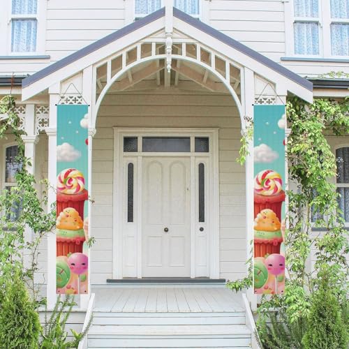 2 Stück Frühling Sommer Willkommen Veranda Banner hängende Flagge Veranda Schild für Haustür Wand Veranda Banner Süßigkeiten Happy Welcome Tür hängende Banner Wand Hintergrund Urlaub Dekoration 2 Stück Frühling Sommer Willkommen Veranda Banner hängende Flagge Veranda Schild für Haustür Wand Veranda Banner Süßigkeiten Happy Welcome Tür hängende Banner Wand Hintergrund Urlaub Dekoration von PPTHSNVB