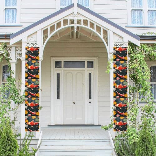 2 Stück Frühling Sommer Willkommen Veranda Banner hängende Flagge Veranda Schild für Haustür Wand Veranda Banner rote Karpfen Fisch Willkommen Tür hängende Banner Wand Hintergrund Urlaub Dekoration 2 Stück Frühling Sommer Willkommen Veranda Banner hängende Flagge Veranda Schild für Haustür Wand Veranda Banner rote Karpfen Fisch Willkommen Tür hängende Banner Wand Hintergrund Urlaub Dekoration von PPTHSNVB