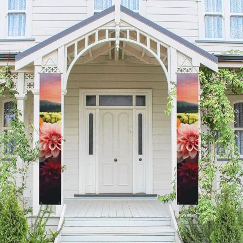 2 Stück Frühling Sommer Willkommen Veranda Banner hängende Flagge Veranda Schild für Haustür Wand Veranda Banner schöne Blumen Willkommen Tür hängende Banner Wand Hintergrund Urlaub Dekoration 2 Stück Frühling Sommer Willkommen Veranda Banner hängende Flagge Veranda Schild für Haustür Wand Veranda Banner schöne Blumen Willkommen Tür hängende Banner Wand Hintergrund Urlaub Dekoration von PPTHSNVB