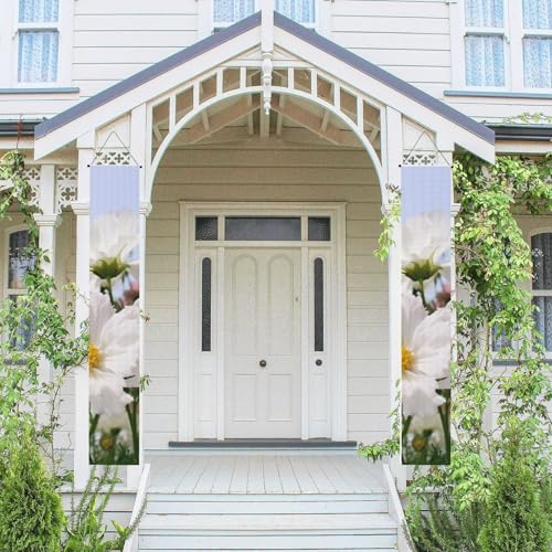 2 Stück Frühling Sommer Willkommen Veranda Banner hängende Flagge Veranda Schild für Haustür Wand Veranda Banner weiße Blumen Willkommen Tür hängende Banner Wand Hintergrund Urlaub Dekoration 2 Stück Frühling Sommer Willkommen Veranda Banner hängende Flagge Veranda Schild für Haustür Wand Veranda Banner weiße Blumen Willkommen Tür hängende Banner Wand Hintergrund Urlaub Dekoration von PPTHSNVB
