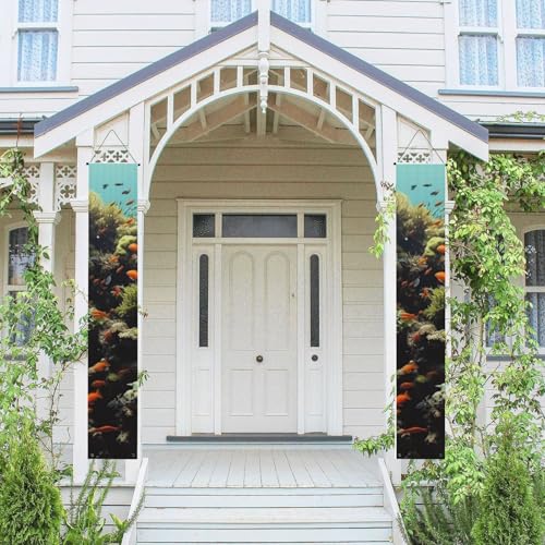 2 Stück Frühling-Sommer-Willkommensbanner zum Aufhängen, Flagge, Veranda-Schild für Haustür, Wand, Veranda, Banner, Biodiversität, Willkommens-Tür-Banner, Wandhintergrund, Urlaubsdekoration 2 Stück Frühling-Sommer-Willkommensbanner zum Aufhängen, Flagge, Veranda-Schild für Haustür, Wand, Veranda, Banner, Biodiversität, Willkommens-Tür-Banner, Wandhintergrund, Urlaubsdekoration von PPTHSNVB