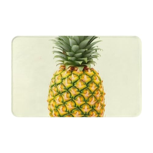 Fußmatte für den Eingangsbereich, strapazierfähig, für Eingangsbereich, Schmutzfangmatte, niedriges Profil, Fußmatte, frische Ananas, saugfähig, rutschfest, Eingangsmatte, 50,8 x 80 cm Fußmatte für den Eingangsbereich, strapazierfähig, für Eingangsbereich, Schmutzfangmatte, niedriges Profil, Fußmatte, frische Ananas, saugfähig, rutschfest, Eingangsmatte, 50,8 x 80 cm von PPTHSNVB