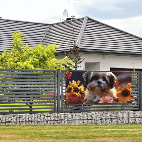 Willkommens-Party-Banner Urlaubsbanner Shih Tzu Hund und Blumen Wandbehang Banner Flagge Foto Fotografie Hintergründe mit 4 Löchern Veranda Schild Tür Banner Abdeckung Dekoration Partyzubehör Medium Willkommens-Party-Banner Urlaubsbanner Shih Tzu Hund und Blumen Wandbehang Banner Flagge Foto Fotografie Hintergründe mit 4 Löchern Veranda Schild Tür Banner Abdeckung Dekoration Partyzubehör Medium von PPTHSNVB