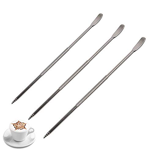PPX Kaffee-Latte-Art-Stift Edelstahl Werkzeug Espressomaschine Cafe Home Küche für Latte Kunst Verwendung von PPX, 3 Stück PPX Kaffee-Latte-Art-Stift Edelstahl Werkzeug Espressomaschine Cafe Home Küche für Latte Kunst Verwendung von PPX, 3 Stück von PPX