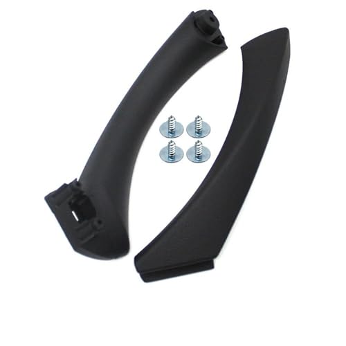 Autoinnenraum Links Rechts Türinnengriff Panel Pull Trim Abdeckung Für BMW 3er E90 E91 316 328i 2005-2012(Black Left Set) von PPXDM