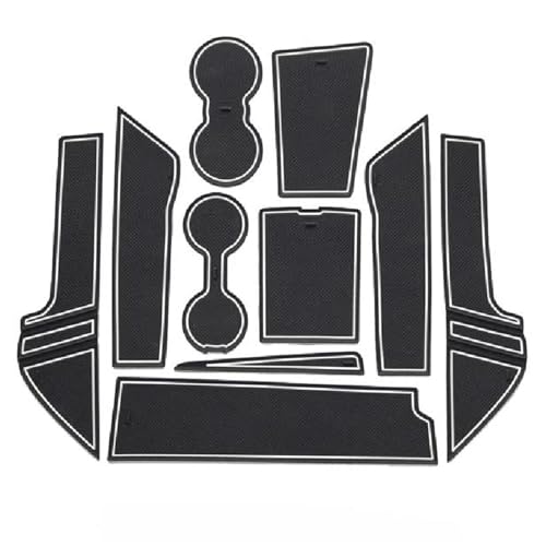PPXDM Innentür Autotürnutmatte Für A3 8Y Sline 2021 2022 2023 2024, Auto-Anti-Rutsch-Becherkissen, Torschlitz-Untersetzer, Zubehör(Bianco) von PPXDM