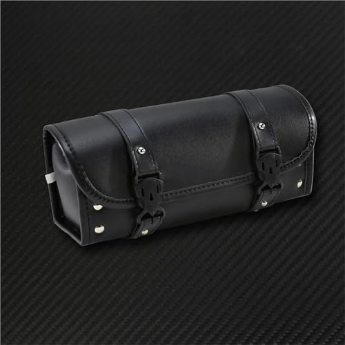 PPXDM Motorrad Lenker Tasche Rolle Werkzeug Seite Satteltaschen Lagerung Werkzeug Tasche Für Harley Dyna Touring Für Sportster XL Softail von PPXDM