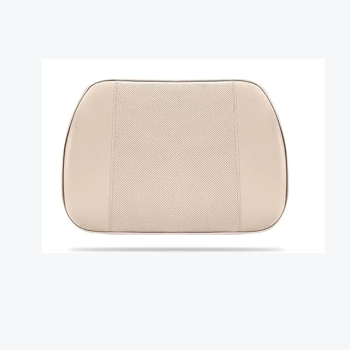PQBATED Auto Lendenstütze Kissen, für Tesla Model 3 Modified Version 2024 Komfortabel Atmungsaktiv Sitze Lumbar Support Pillows, Car Zubehör,B-Beige von PQBATED