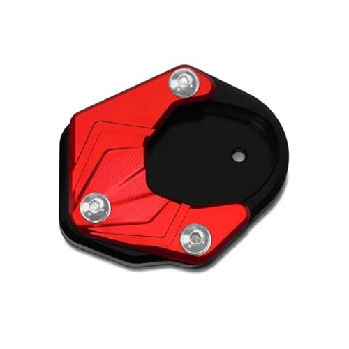 PQCORBE Für Kawasaki Für Eliminator 400 500 SE 2023-2024 Motorrad Eliminator SE Ständer Fuß Seitenständer Erweiterung Seitliches Ständerpolster(Red) von PQCORBE
