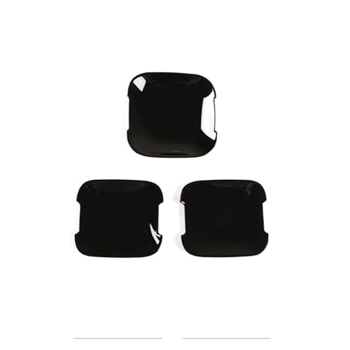 PQCORBE Für L&and R&Over Für Defender 90 110 2020 2021 2022 2023 2024 Auto-Außentürgriff-Dekoration Chromverkleidung Autogriffschutz(Black Bright) von PQCORBE