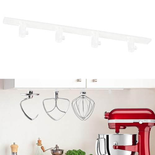 4 Pack Standmixer Zubehör Halter Kompatibel mit Kitchen Aid Mixer Zubehör (Transparent) von PQPO