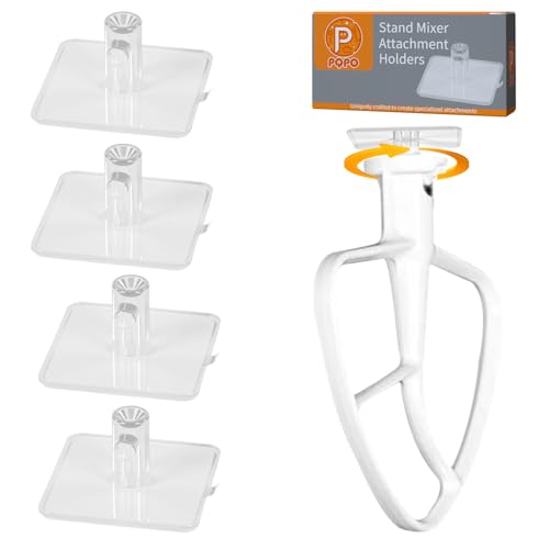 Halter für Standmixer Zubehör, kompatibel mit Kitchen Aid Mixer Zubehör (transparent) von PQPO
