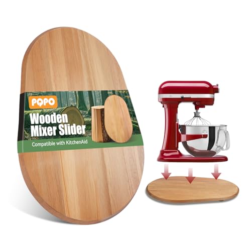 Mixerschieber aus Holz Kompatibel mit Kitchen Aid 6/7/8 Quart Standmixer mit Schüsselheber, Küchenarbeitsplattenschieber von PQPO