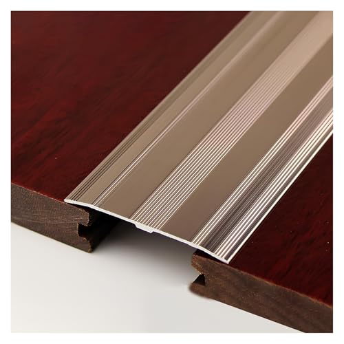 6 * 90cm Anpassungsprofil Alu Übergangsprofil, Boden-Übergangsstreifen Viele Farben Lieferbar, Holz-zu-Fliesen Boden Übergangsleiste Verbinden Sie Ihre Böden Nahtlos(Coffee gold) von PQPQLI