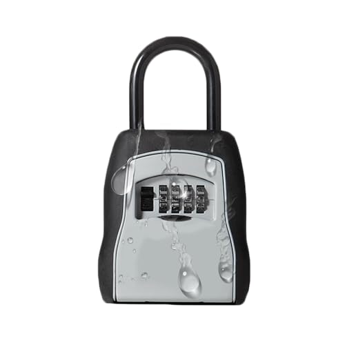 PQPQLI Schlüsseltresor Aus Zinklegierung - Stabile Passwort-Schlüsselbox - Schlüsselsafe Mit Abnehmbarem Bügel - Schlüsselverstecke Zum Verstecken Eines Schlüssels Im Freien von PQPQLI
