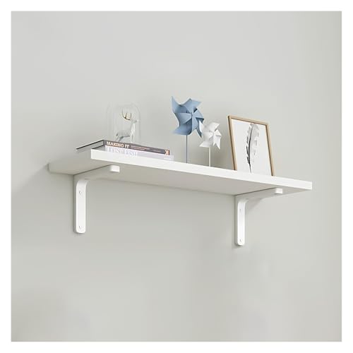PQPQLI Schwebendes Regal Für Wände L-förmiges Schweberegal MDF Wohnzimmer Wandregale, Wand Regalbrett Zur Präsentation, Projektor Regal Regal Platzsparende(White,100 * 30cm) von PQPQLI