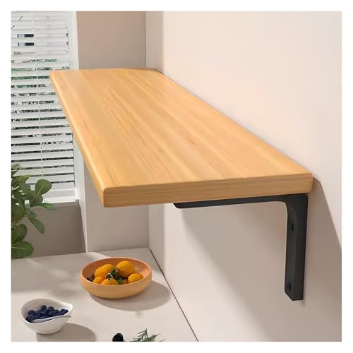 PQPQLI Schwebendes Regal Für Wände L-förmiges Schweberegal MDF Wohnzimmer Wandregale, Wand Regalbrett Zur Präsentation, Projektor Regal Regal Platzsparende(Wood Color,80 * 30cm) von PQPQLI