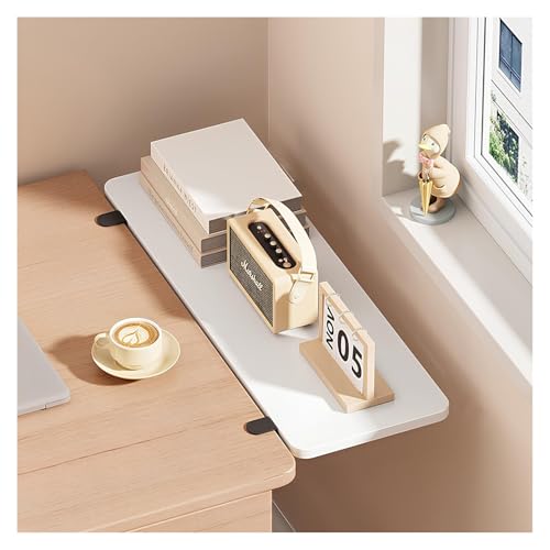 Schreibtisch-Erweiterungsfach, Faltbare Tastaturablage, Multifunktional Schwebender Klapptisch, Ergonomische, Stanzfreie Klemm-Auf-Schreibtisch-Erweiterung, For Zuhause Und Das Büro(White,70*20cm/27.6 von PQPQLI