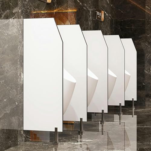 PQVMZQEMQ Urinal-Sichtschutz und -Trennwand mit Edelstahlbeschlägen für mehr Privatsphäre in öffentlichen Toiletten, Büros, Supermärkten und Einkaufszentren von PQVMZQEMQ