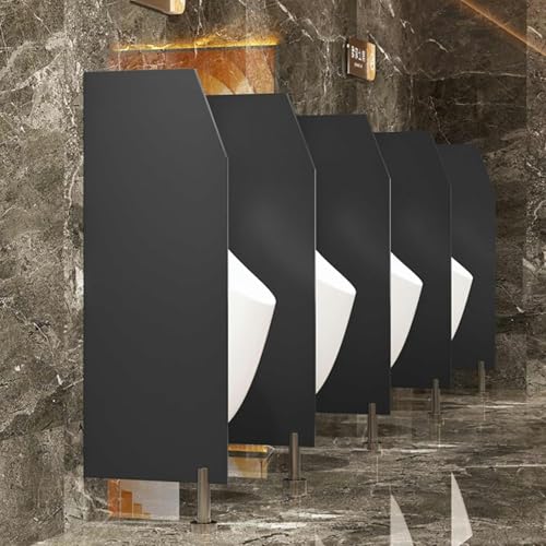 PQVMZQEMQ Urinal-Sichtschutz und -Trennwand mit Edelstahlbeschlägen für mehr Privatsphäre in öffentlichen Toiletten, Büros, Supermärkten und Einkaufszentren von PQVMZQEMQ
