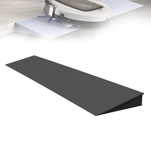 PQXQZ TüRschwellenrampe aus Kunststoff Bordsteinrampe mit Rutschfester Oberfläche Rollstuhlrampe Türschwelle Klebbare Rampe Rollstuhl(Black,100x6x1cm) von PQXQZ