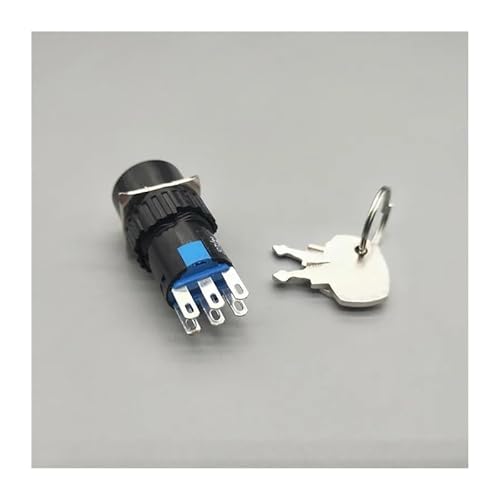 16mm LA LA16-22Y/3 with Key Knob Switch Select Button 3 Position 5A/250VAC 16mm LA LA16-22Y/3 with Key Knob Switch Select Button 3 Position 5A/250VAC von PQYSMVVG