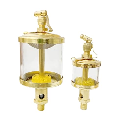 1PC 3/8" BSP Male Thread Needle Valve Type Sight Gravity Drip Feed Oiler Machine Tool Cup 100ml von PQYSMVVG