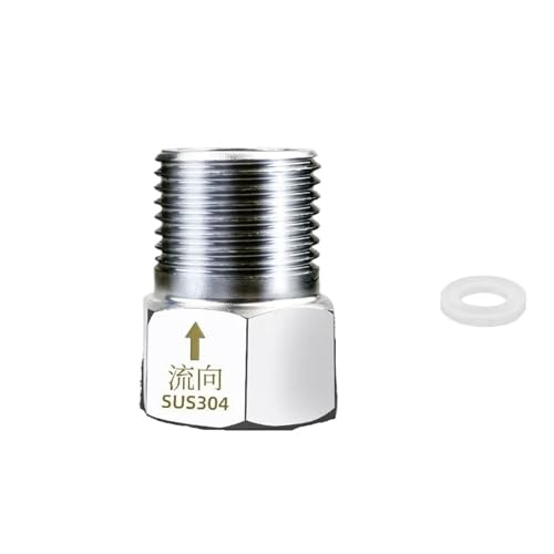1pc Male Female Thread Check Valve SS304 1/2" BSP One Way Non-return Valve von PQYSMVVG