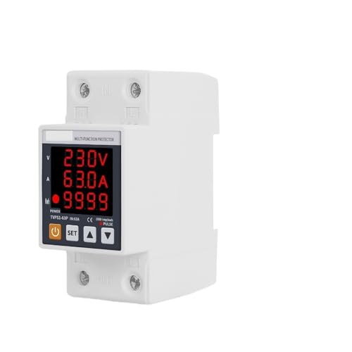 3IN1 Display Din Rail Adjustable Over Under Voltage Surge Protector Relay Over Current Protection Kwh Power Meter 230V 63A 3IN1 Display Din Rail Adjustable Over Under Voltage Surge Protector Relay Over Current Protection Kwh Power Meter 230V 63A von PQYSMVVG