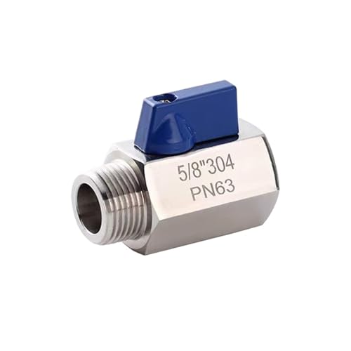 G5/8'' Male to Female Threaded 304 Stainless Steel Ball Valve BSPP Threaded for Homebrew Beer Keg Coupler von PQYSMVVG
