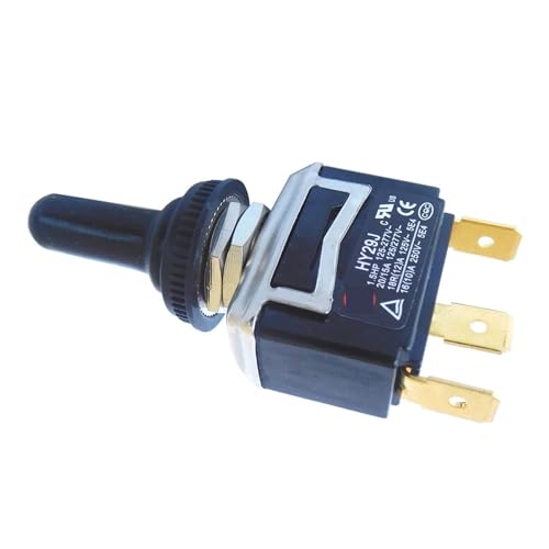 HY29J Industrial On-Off-On Toggle Switches with Bilateral for Devices and Appliances 3Pins Tab 125/277V 20/15A von PQYSMVVG