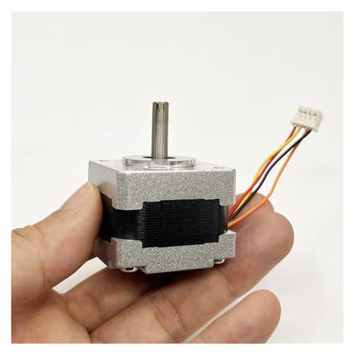PQYSMVVG 1PC 14H33HM 14 35MM Hybrid Stepping Electronic Starter 2-Phase 4-Wire 6.5 Ohms 5mm Shaft Pulley 18MM Without Gear von PQYSMVVG