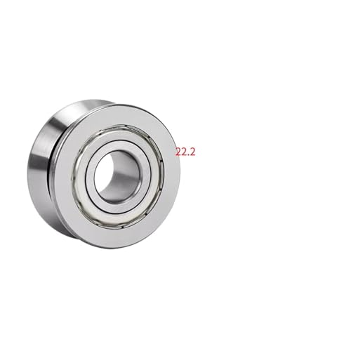 PQYSMVVG 1PCS V-Groove Rail Roller Series Bearing LV202-38 ZZ 2RS Inner Diameter 15mm Outer Diameter 38mm Height 17mm von PQYSMVVG
