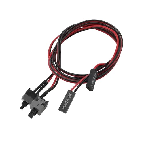 PQYSMVVG 2Pcs Power Button Switch Cable Wire Length 50CM for PC Switches Reset Computer Power Momentary Automatically Reset Push Button PQYSMVVG 2Pcs Power Button Switch Cable Wire Length 50CM for PC Switches Reset Computer Power Momentary Automatically Reset Push Button von PQYSMVVG