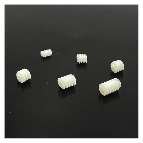PQYSMVVG 5pcs 0.3-M 0.4M Toy Car Worm Gear 1mm/2mm Shaft Electronic Starter Transmission Pinion 6X6X2A von PQYSMVVG