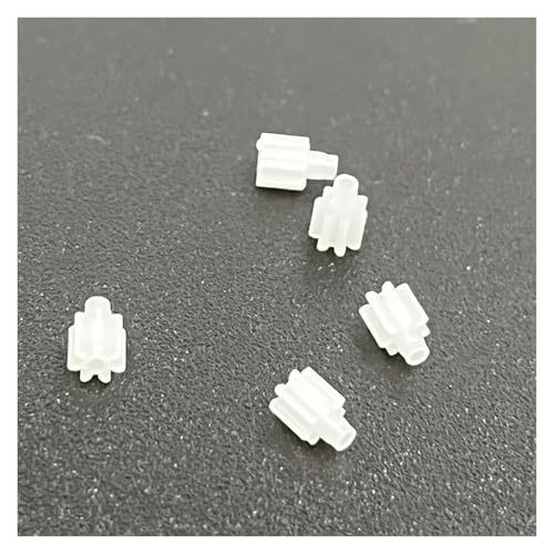 PQYSMVVG 5pcs 0.3-M Modulus Gear 7T Teeth Toy RC Car Drone Transmission Pinion Gear Fit for 0.8mm Shaft Coreless von PQYSMVVG