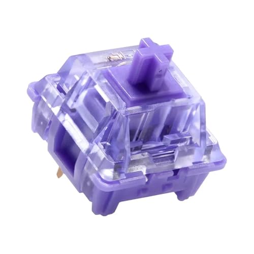 PQYSMVVG CIY Asura Switch Pre Advanced Tactile Switch 50g for Gaming Mechanical Keyboard Long Spring PC POK Nylon Lubed 50M Purple(70PCS) von PQYSMVVG