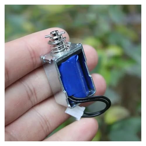 PQYSMVVG DC 6V 9V 12V Solenoid Magnet Electromagnet Push Pull Through Type Spring Magnet von PQYSMVVG