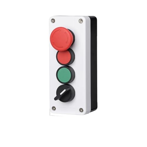 PQYSMVVG Emergency Stop + Two Reset Button + 2 Position Rotary Switch 4P Box Industrial Control Power NO NC PQYSMVVG Emergency Stop + Two Reset Button + 2 Position Rotary Switch 4P Box Industrial Control Power NO NC von PQYSMVVG